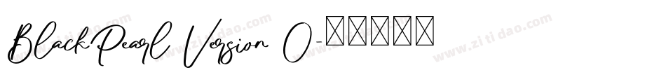 BlackPearl Version 0字体转换